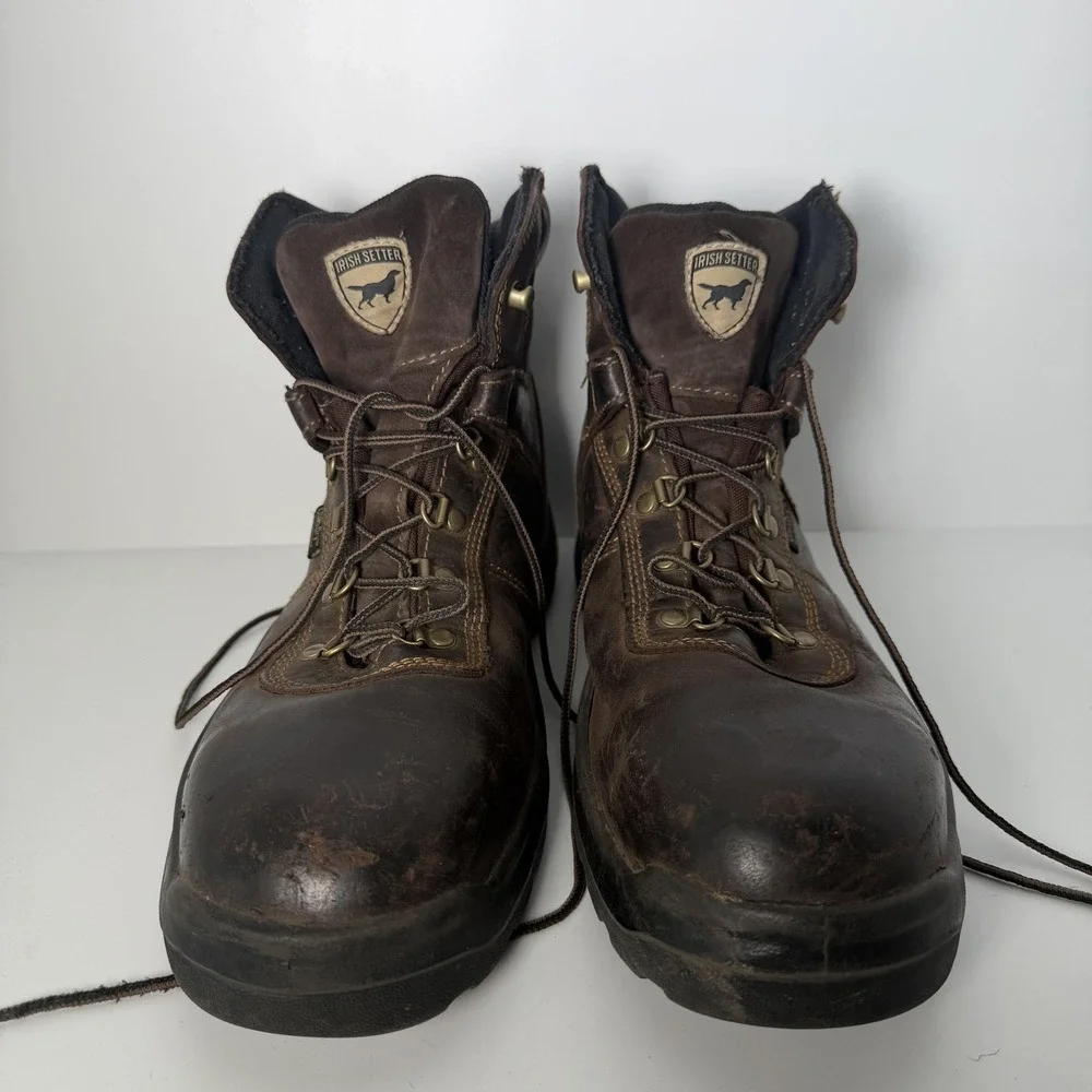 Irish Setter Boots Mens 11 Brown Leather 83618 Ankle Work EH Safety‎ Toe
